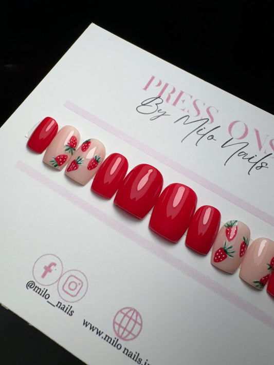 Strawberry nails