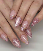 Light pink beaded set