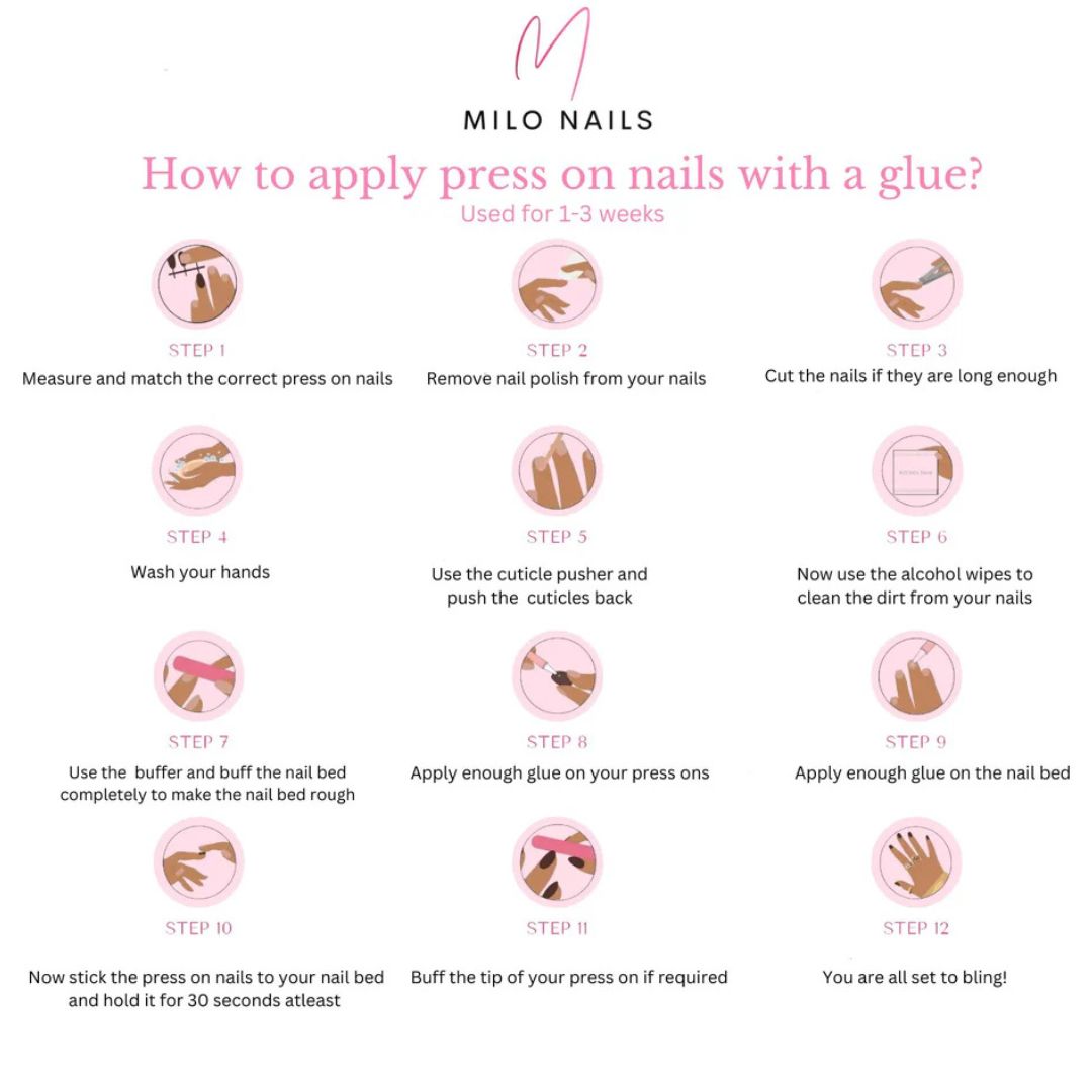 Pink rose nails
