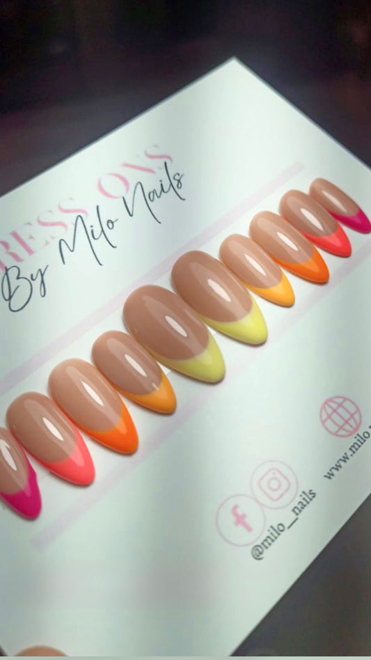 Gradient orange tips