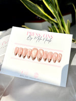 Pink cateye with chrome tips