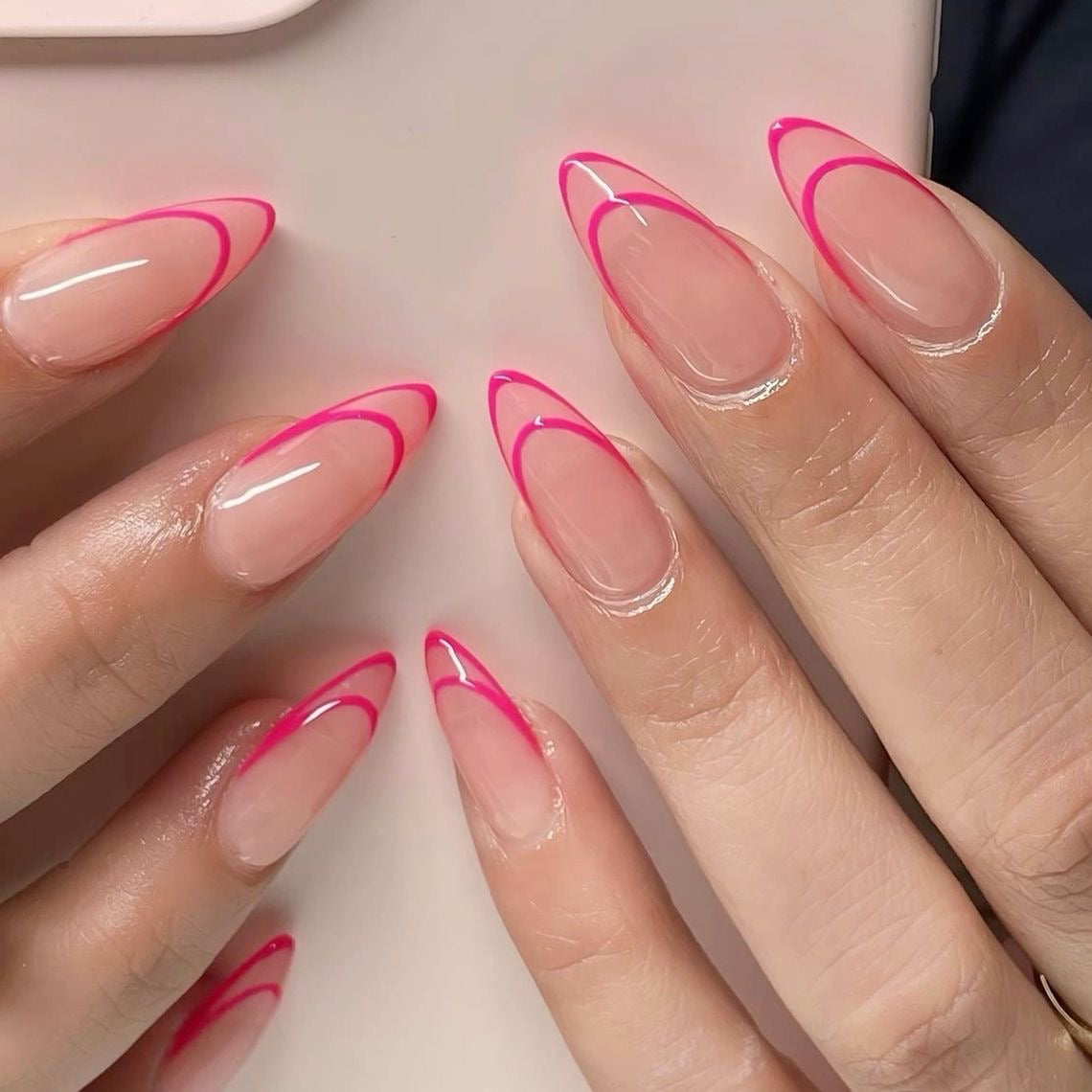 Pink double frenchie