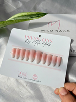 Nude ombre nails - Handmade Press Ons