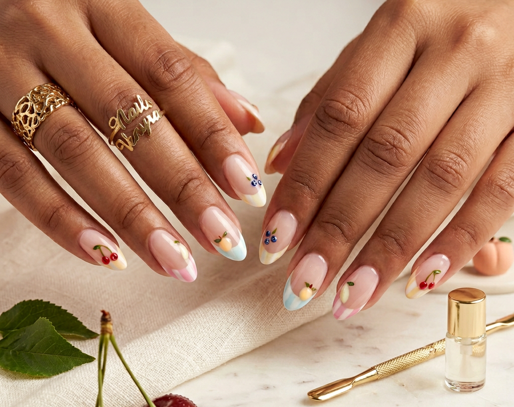 Pacific Pearl - Handmade Press Ons