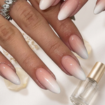 Nude ombre nails - Handmade Press Ons