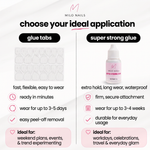 How to apply Milo Nails Celestial Aura press-on nails - glue tabs vs super strong glue application options