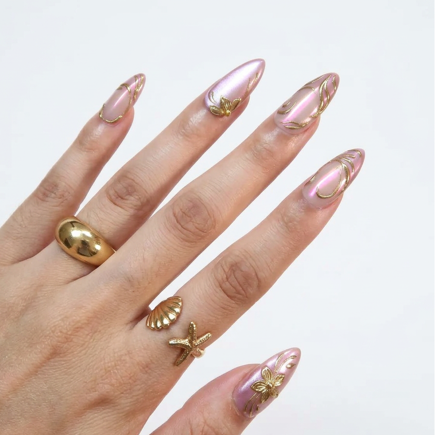 Rose Reverie- Handmade Press Ons