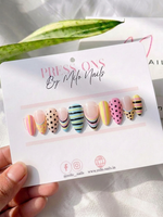 Amalfi Glow - Handmade Press Ons