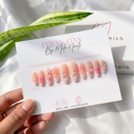 Light pink multi-design set - Handmade Press Ons