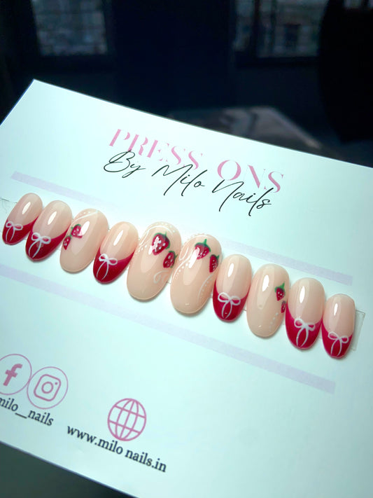 Cherry tips with bows