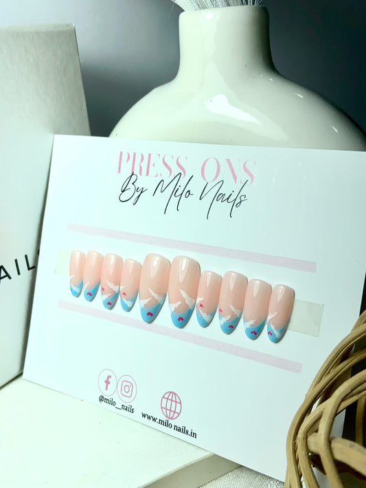 Blue tips with clouds