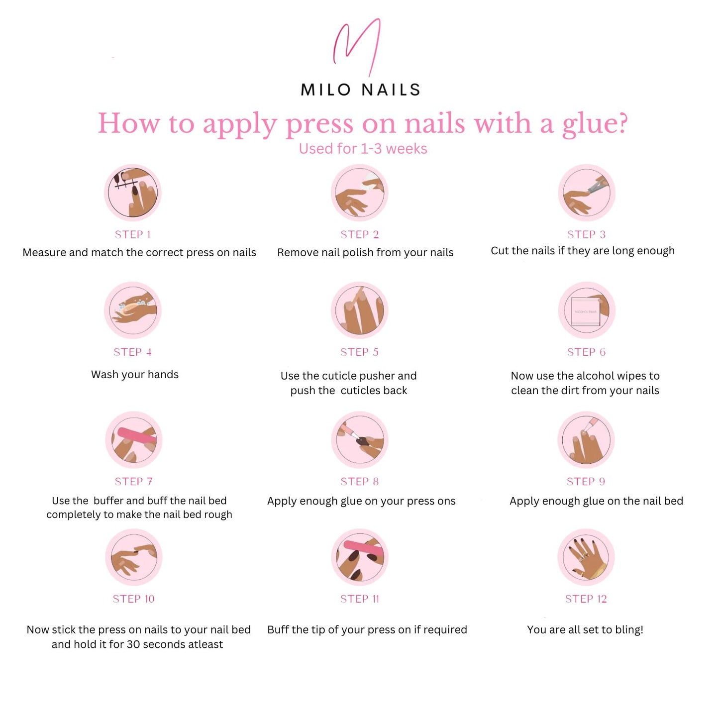 Embossed flower nails