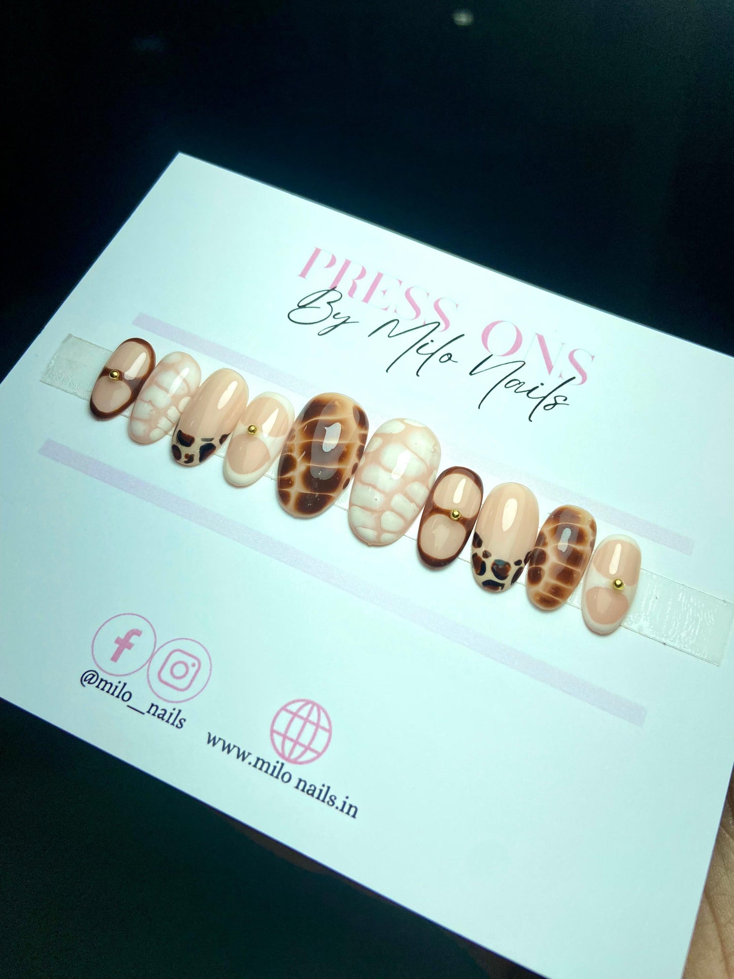 Chetaah print nails