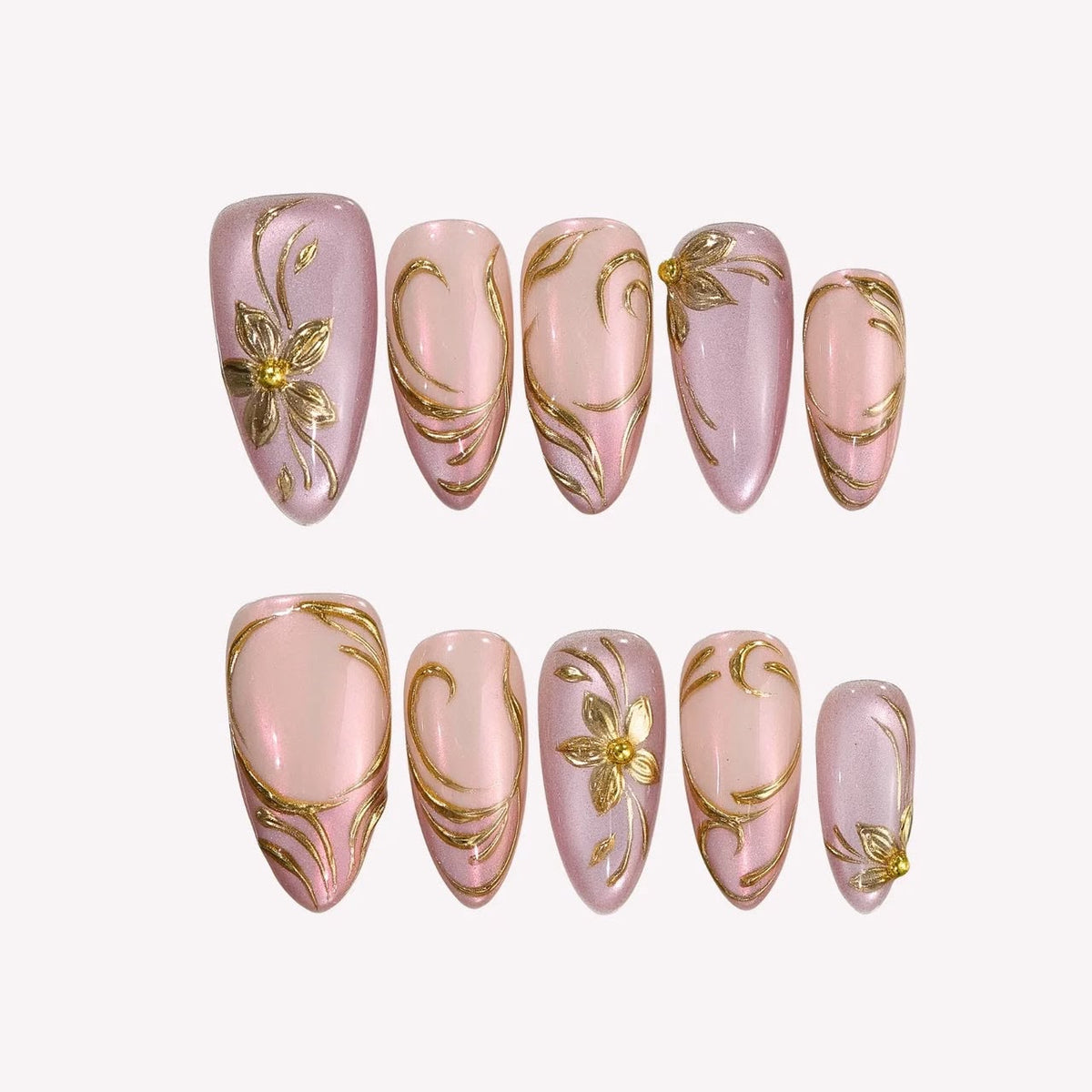 Rose Reverie- Handmade Press Ons
