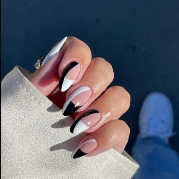 Black and white swirls