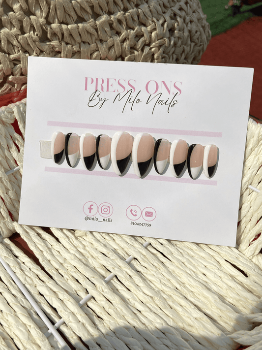 Black and white swirls