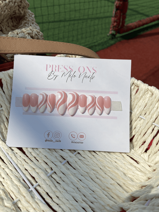 Classic white swirls with white frenchies