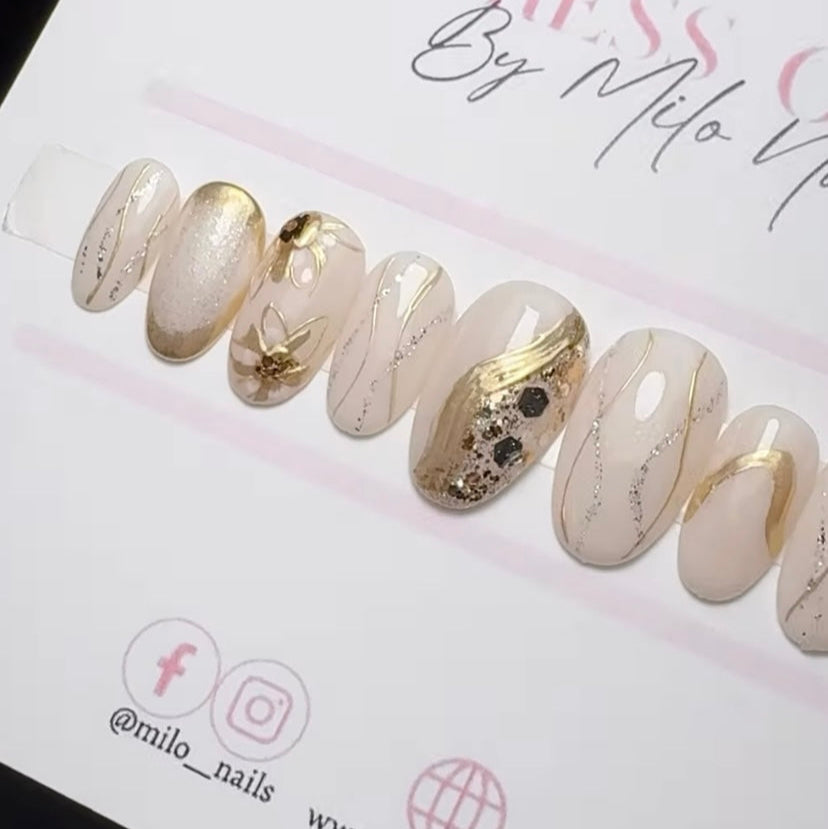 Ivory chrome lines