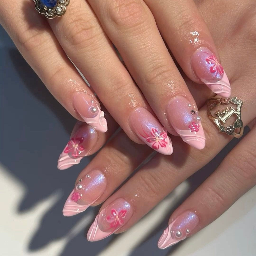 Light pink multi-design set