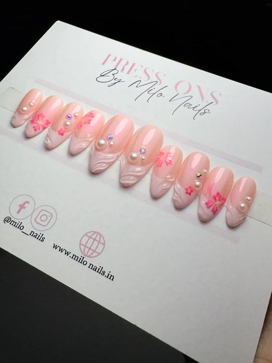 Light pink multi-design set