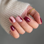 maroon nails