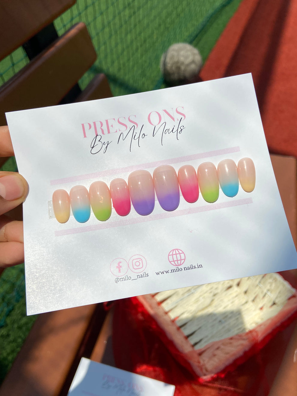 Multicolour ombre