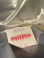 Pink aura nails