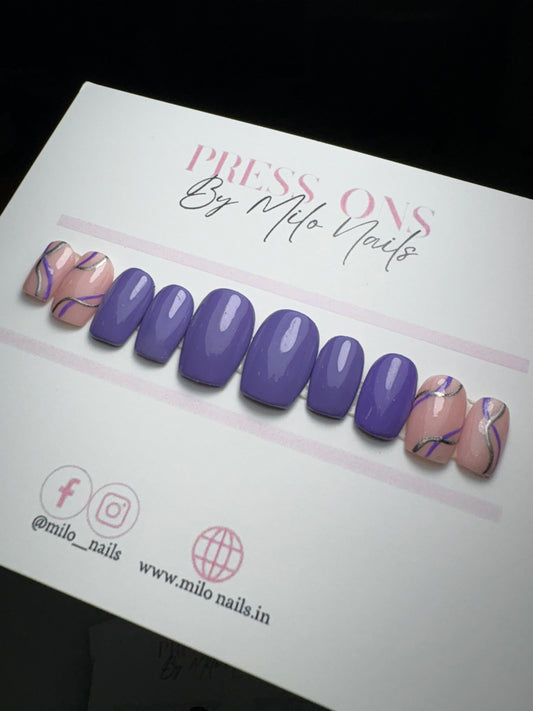 Purple swirls with chrome_