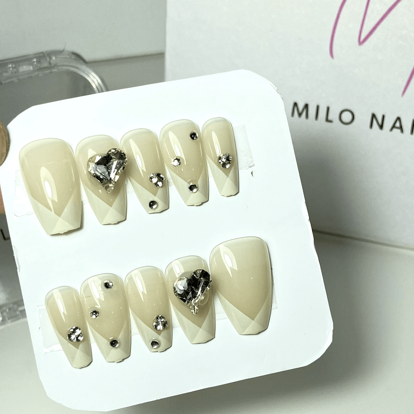 French studded nails (24pcs)