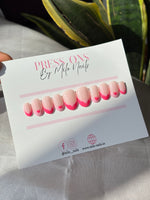 Pink tips + hearts