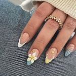 Blue french with 3-d