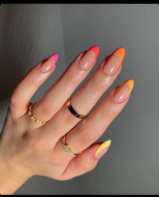 Gradient orange tips