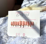 White french chrome nails