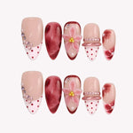 Pretty dots - Handmade Press Ons