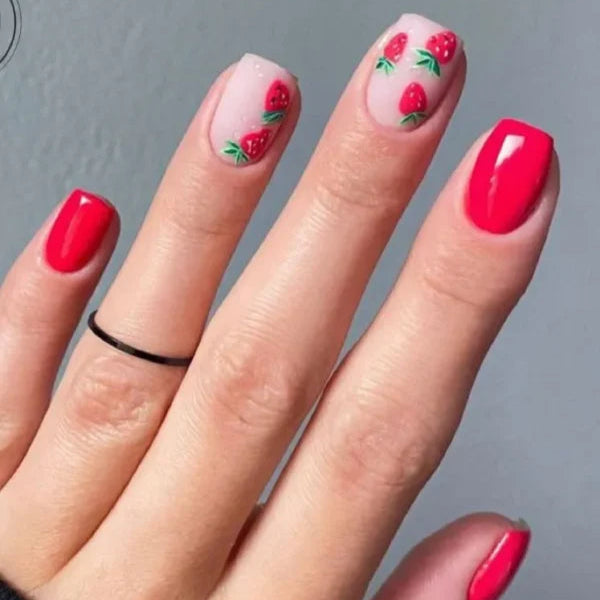 Strawberry nails