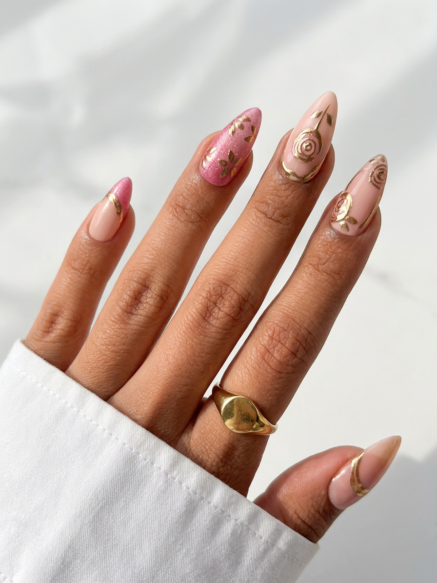 Cherry Blush - Handmade Press Ons