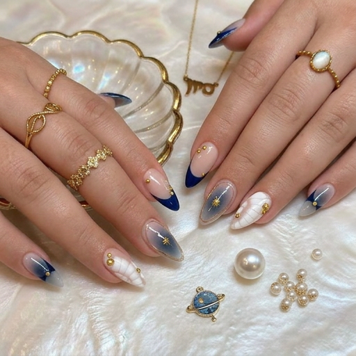 santorini dream - Handmade Press Ons