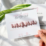 Pink glamour nails - Handmade Press Ons
