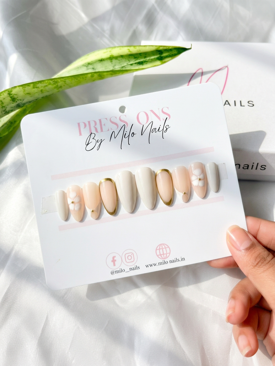 pearly whites - Handmade Press Ons