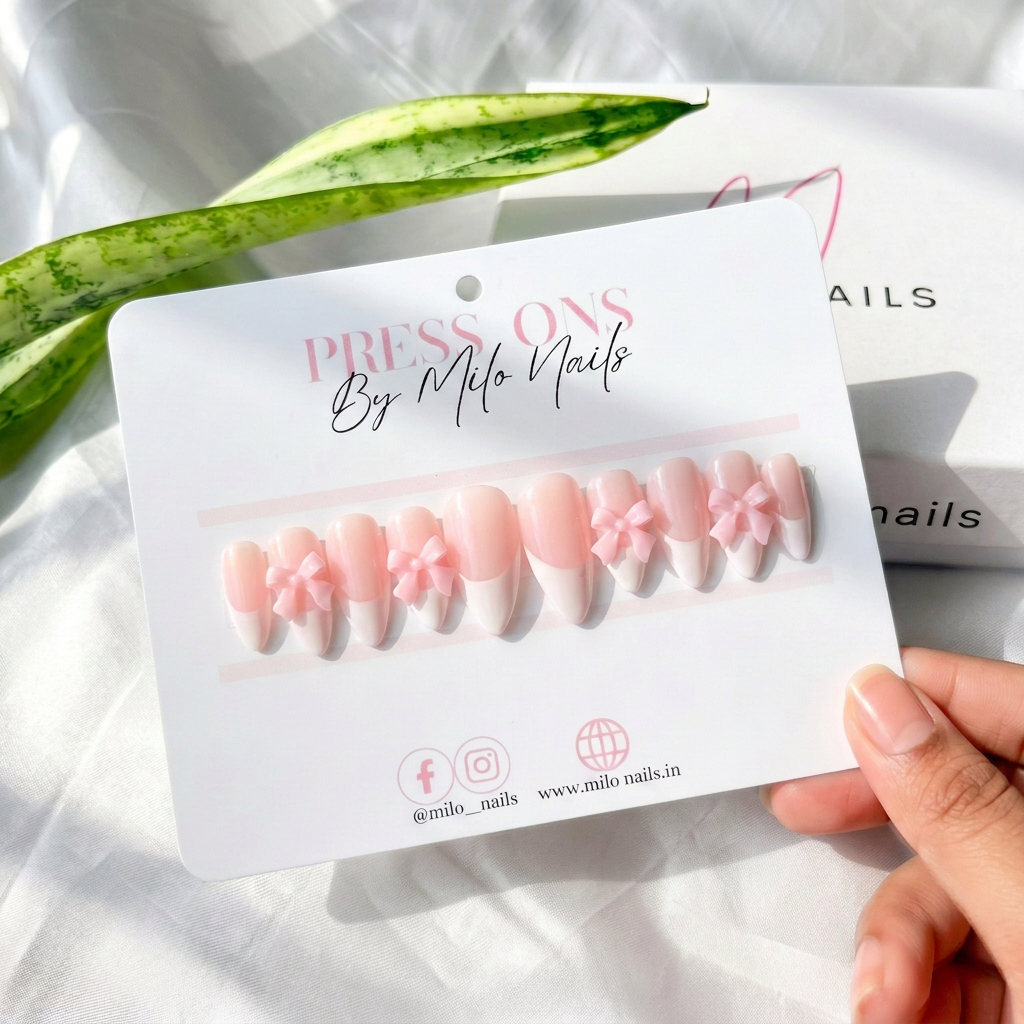 ribbon etiquette - Handmade Press Ons
