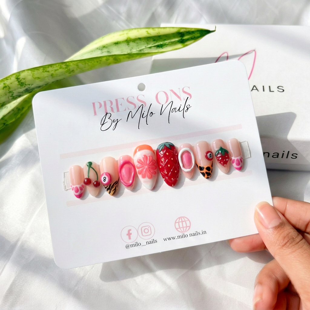 Fruity nails - Handmade Press Ons
