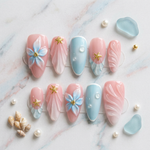 serene reef - Handmade Press Ons