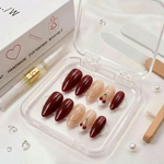 Cherry chrome nails - Handmade Press Ons
