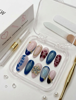 indigo tide - Handmade Press Ons