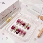 Maroon-aura set - Handmade Press Ons