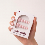 Soft pink handmade Toe nails ( 12 pieces)