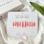 ballet pink nails - Handmade Press Ons