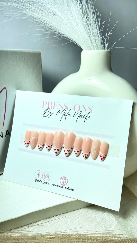 Valentine day nails