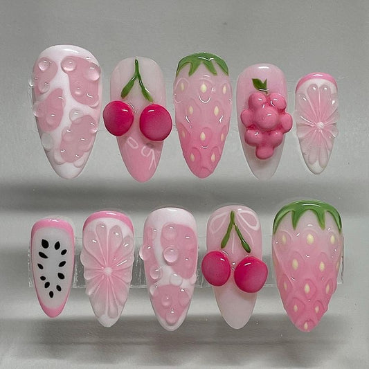 Cherry nails 3-d