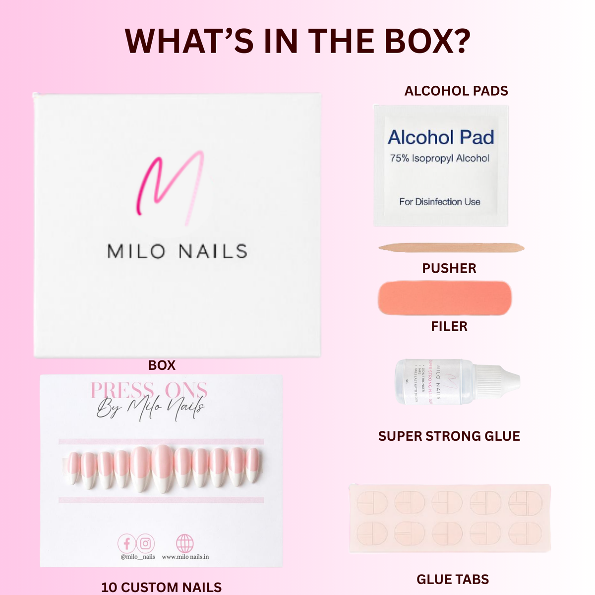 Pink chrome summer nails